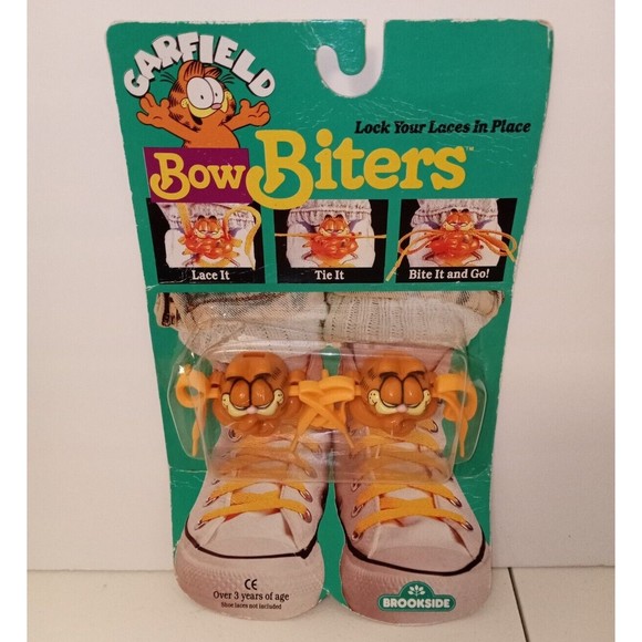 Brookside Shoes Garfield Cat Bow Biters Shoelace Locks Plastic